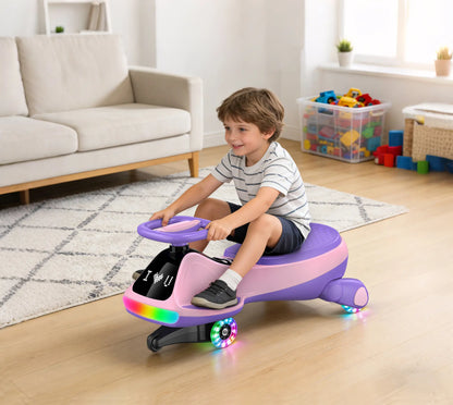 SmartGlow 2-in-1 Electric Wiggle Ride