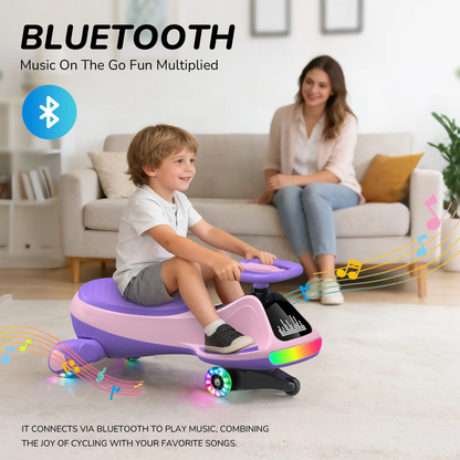 SmartGlow 2-in-1 Electric Wiggle Ride