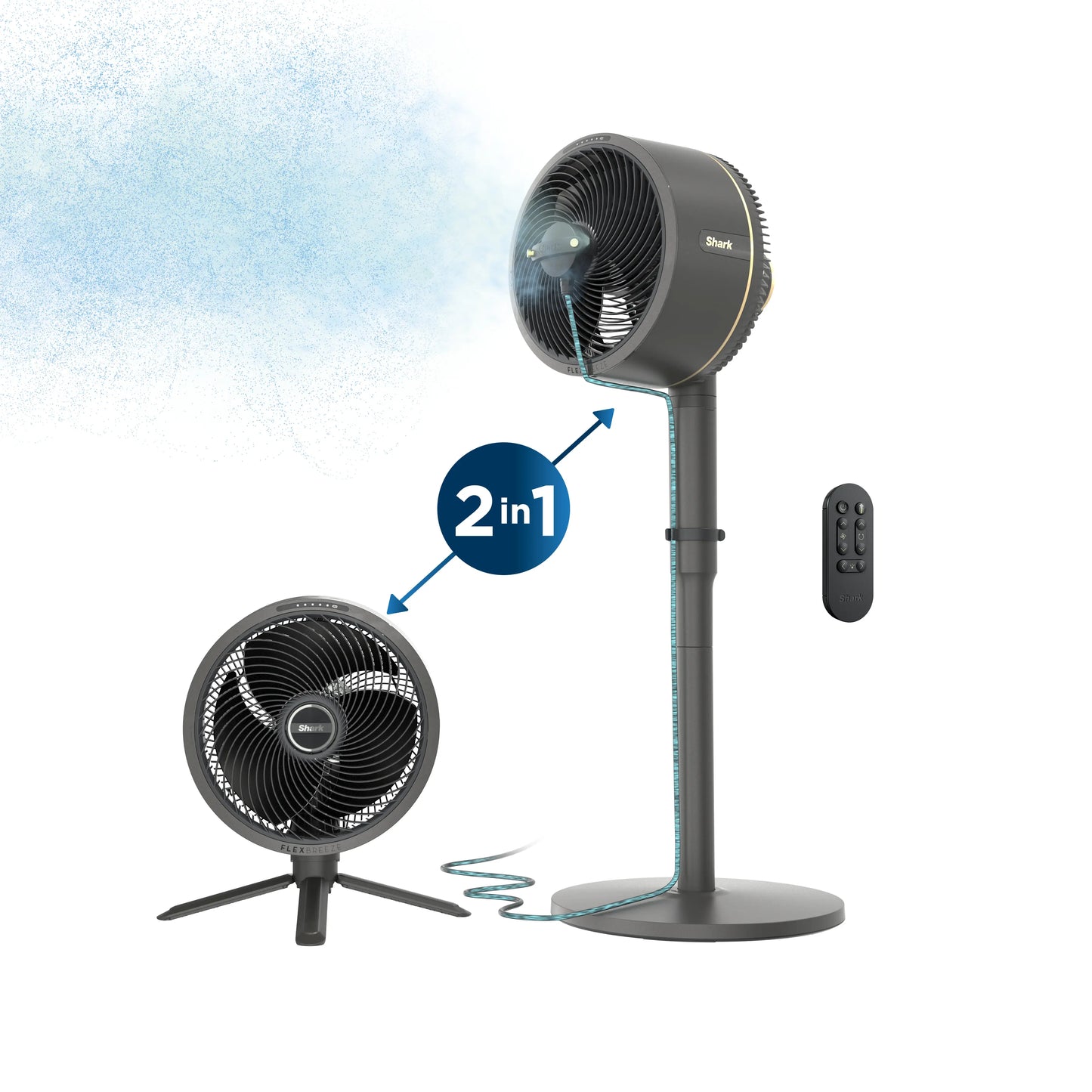 2-in-1 Cordless Misting Fan