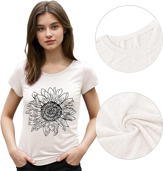 Ultra Soft Boho Floral Statement T-Shirt