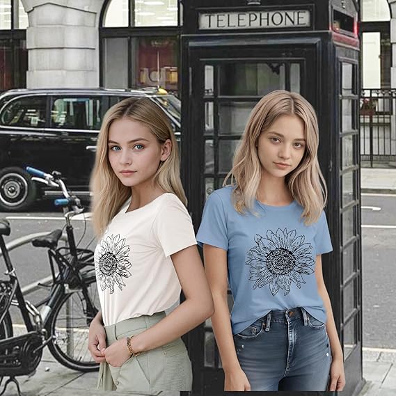 Ultra Soft Boho Floral Statement T-Shirt