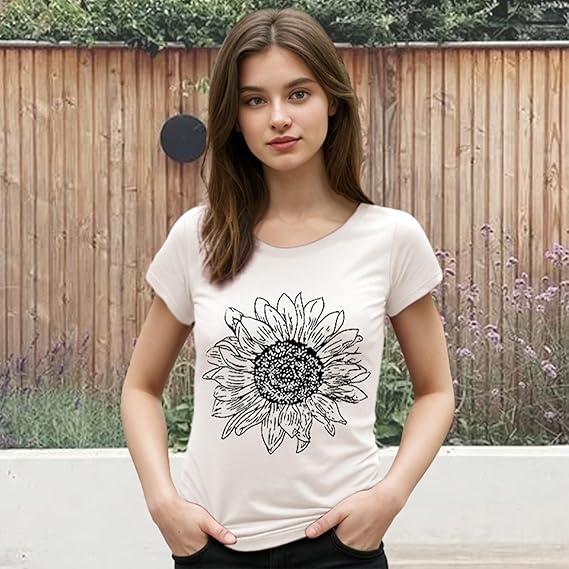 Ultra Soft Boho Floral Statement T-Shirt