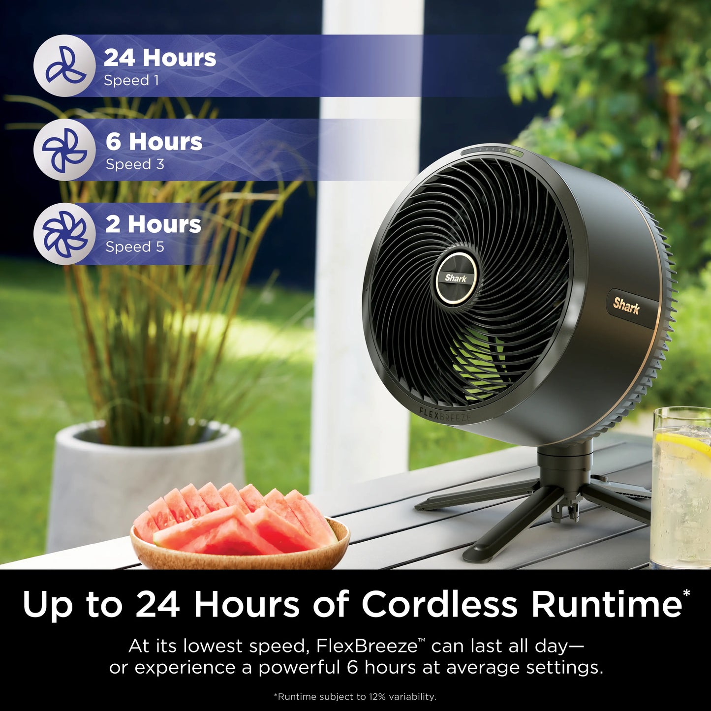 2-in-1 Cordless Misting Fan