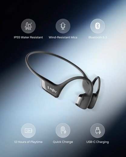 DeepBass Open-Ear Running Headphones