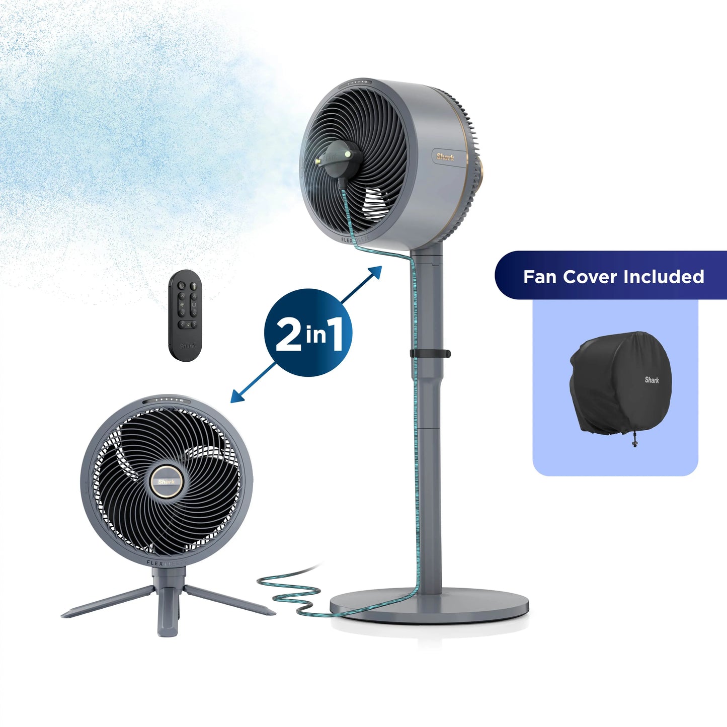 2-in-1 Cordless Misting Fan